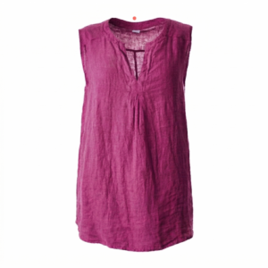 Linnen top fuchsia