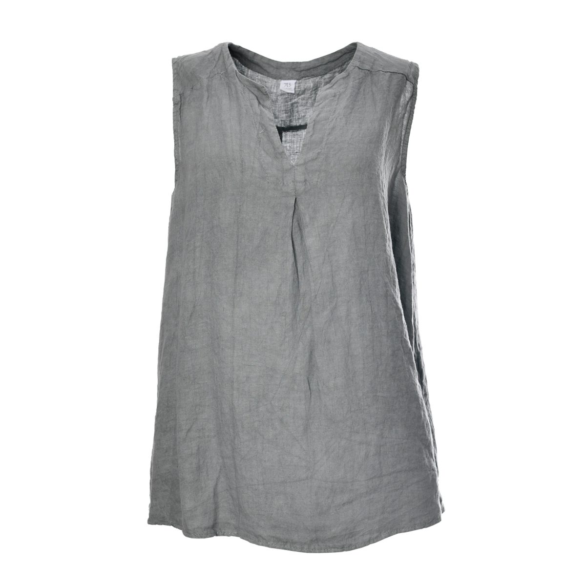 Jersey top linnenlook