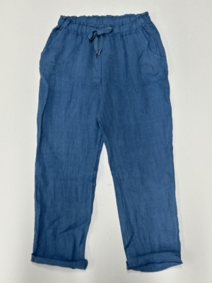 Linnen broek jeans blauw