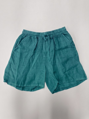 linnen short zeegroen