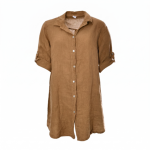 Linnen blouse camel